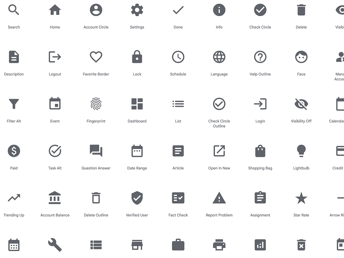 Google Material Icons